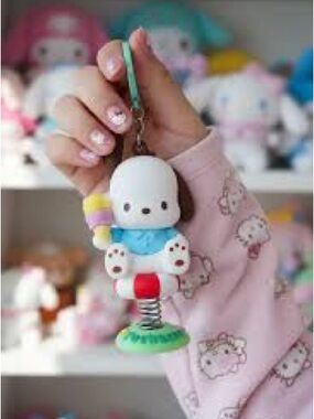 Sanrio Licensed Summer Series Animated Keychain - Pochacco